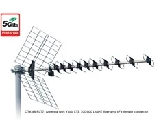 TV Antena ISKRA DTX-48 FLT7 Sidabrinis