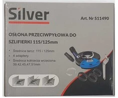 SILVER Apsauga-adapteris kampiniam šlifuokliui 115 ir 125mm dulkių nusiurb.