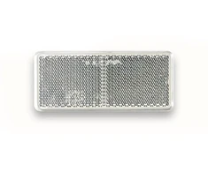 Atspindys 90x40 mm klijuojamas baltas