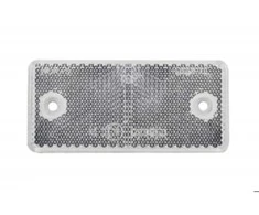 Atspindys 90x40mm su skylutėm baltas