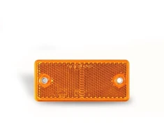 Atspindys 90x40mm su skylutėm geltonas