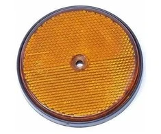 Atspindys automobiliui apvalus oranžinis
