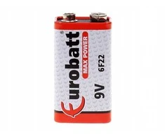 Baterijos elementas 6F22C 9V ,