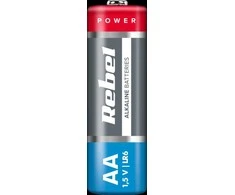 Baterijos elementas Rebel AA (LR6) 1.5V Alkaline 4vnt.