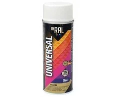 Dažai aerozolin. INRAL UNIVERSAL,balti blizgūs RAL9003 400ml