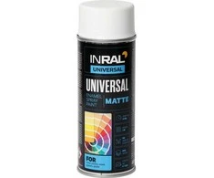 Dažai aerozolin. INRAL UNIVERSAL,balti matiniai 400ml