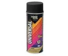 Dažai aerozolin. INRAL UNIVERSAL,juodi matiniai 400ml