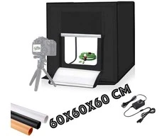 Dėžė fotografavimui PROFI su LED apšvietimu 60x60x60cm