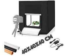 Dėžė fotografavimui PROFI su LED apšvietimu 40x40x40cm