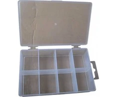 Dėžutė 10 skyrių su dangteliu 130x65x22mm