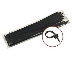 Dirželiai tv. 100vnt(4.8x200mm)juod.