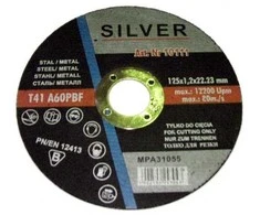SILVER Diskas metalui 125x1.2MM
