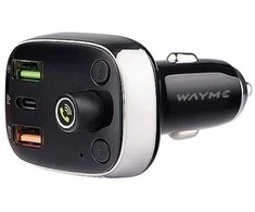 FM moduliatorius WAYME 12/24V su USB-C PD, QC4.0+, Auto-ID, voltmetru ir laisvų rankų įranga