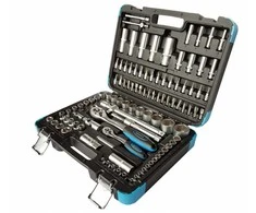 Galvučių ir raktų komplektas Kingrony 108 dalių 1/4" + 1/2"