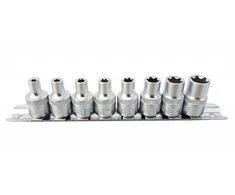 Galvučių rink.E-tipas 8vnt.E4-E14/10mm 3/8"