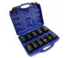 Galvučių smūginių 1" rinkinys 11vnt 17-41mm