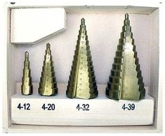 Grąžtas Grąžtų pakopinių rinkinys HSS4-39mm 4d.(15p.13pak9pak.5p.2mm)