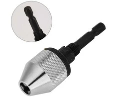 Grąžtas Griebtuvas grąžtams 0.3-5mm su antgaliu1/4"(6.3mm)