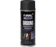 Gruntas aerozolinis, antikorozinis INRAL GROUND 400ml juodas