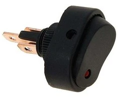 Jungiklis DC elektros jungiklis su raudonu diodu, max 30A