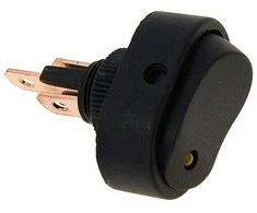 Jungiklis DC elektros su geltonu diodu, max 30A