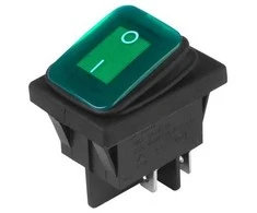 Carmotion Jungiklis klavišinis DC elektros žalios sp.,12V/24V ,AC