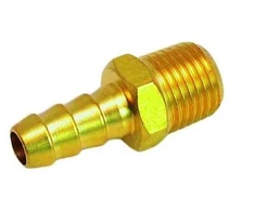 Jungtis žarnai su išoriniu sriegiu 1/4"-12mm žalvaris