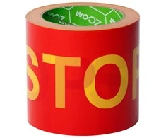 Juosta aptvėrimui "STOP" geltonos -raudonos sp. (10cmx100m.)