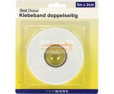 Juosta lipni dvipusė 5mx20mm