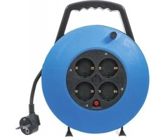 Kabelinė ritė 10m/3x1,5mm2,4 lizdai IP20/3000W