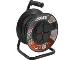 Kabelinė ritė 20m/3x1,5mm2,4 hermetinės rozetės