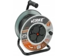 Kabelinė ritė 25m/3x2.5mm2/4 hermetinės rozetės
