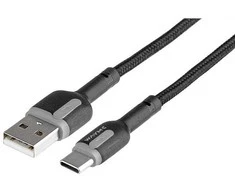 Kabelis įkrovimo USB USB-C, 100 cm. WAYME, maks. 65 W mikopl.pintas