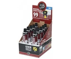 Klijai POINT 99, ypač stiprūs,dėžutėje 80ml (vinių pakaitai)