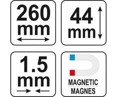 Kontūrų matuoklis ,šablonas ,trafaretas profiliams | 260 mm