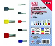Bgs Technic Laidų jungčių rinkinys 650vnt