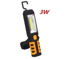 Lempa darbinė akumuliatorinė 3W COB LED+1W LED