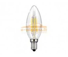 Lemputė LED filamentas 4W E14 ISKRA 3000K 220-240V