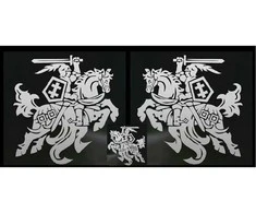 Lipdukas Vytis Baltas ø 100mm kompl. 2+1