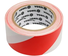 Lipni juosta raudona/balta 33m/48mm