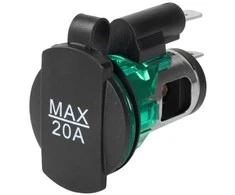 Lizdas elektros EURO automobilio 12/24V 20A MAX