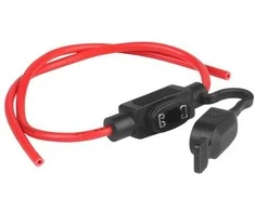 Lizdas saugiklio MINI žemo profilio su 30cm laidu1.3mm2