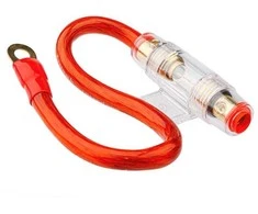 Carmotion Lizdas saugikliui AGU stiklinis iki60A su 30cm/2 20mm/2 laidu