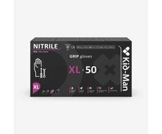 MAN Pirštinės vienkartinės nitrilinės GRIP "XL" 50vnt. juodos