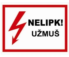 Plastikinė lentelė Nelipk ,užmuš 210x270mm
