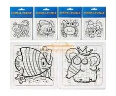 Dėlionė Puzzle spalvinimo rinkinys 25 dalys 12x12cm