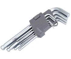Carmotion Raktų šešiakampių šarnyrinių 1.5-10mm 9dalių rinkinys 180mm
