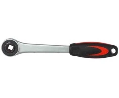 Rankena galvutėms terkšlinė 1/2" 255mm su kiauryme
