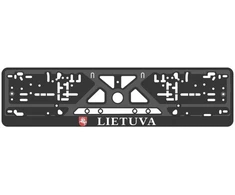 Rėmelis automobilio valstybiniam numeriui su užrašu "LIETUVA" su Vyčiu