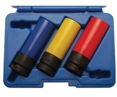 Bgs Technic Rinkinys smūginių plonasienių ilgų galvučių 1/2",17,19.ir21mm